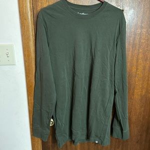 Eddie Bauer SLIM FIT long sleeve T - Large Tall - Dark Green